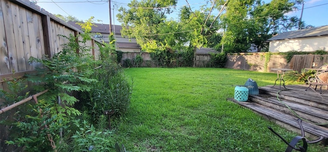 1646 Du Barry Ln, Houston, TX 77018 - fenced backyard with a deck