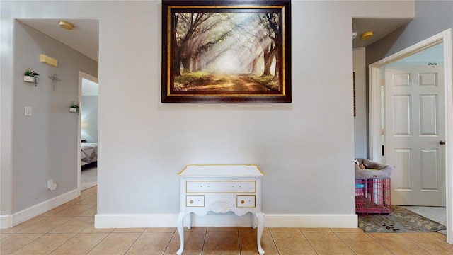 1309 Bayswater Dr, Houston, TX 77047 - hall with tile patterned floors