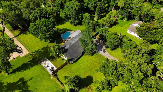 141 Cypress Dr, Richwood, TX 77531 - bird's eye view of a pool area