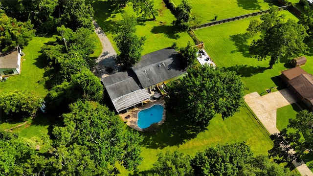 141 Cypress Dr, Richwood, TX 77531 - aerial view of a pool