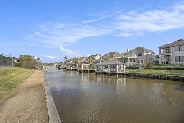 2602 Orleans Dr, Seabrook, TX 77586 - water view with nearby suburban area
