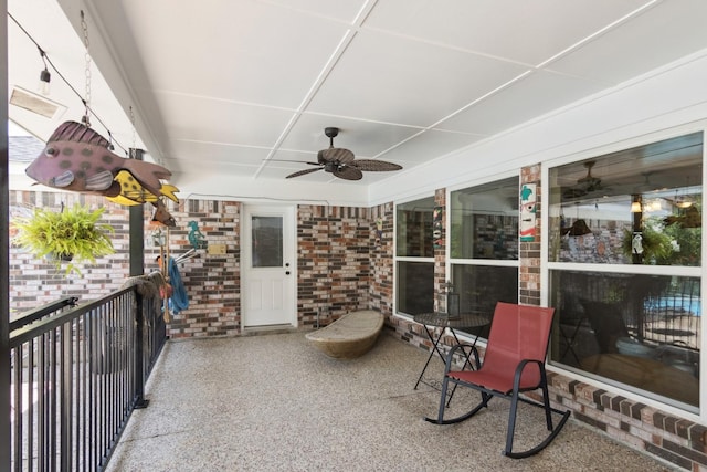 355 Cumberland Trl, Conroe, TX 77302 - patio / terrace with a ceiling fan