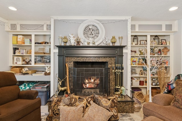 355 Cumberland Trl, Conroe, TX 77302 - living room with a fireplace