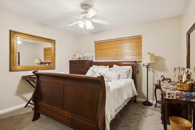 355 Cumberland Trl, Conroe, TX 77302 - carpeted bedroom featuring baseboards and ceiling fan