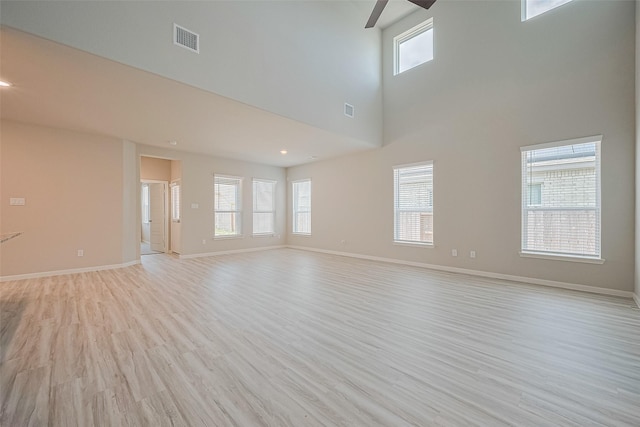 27206 Clear Breeze Dr, Katy, TX 77493 - unfurnished room with a ceiling fan and light wood finished floors