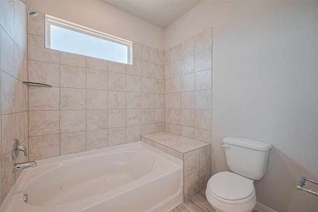 27206 Clear Breeze Dr, Katy, TX 77493 - bathroom with wood finished floors and shower / tub combination