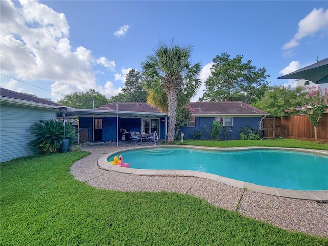 5439 Loch Lomond Dr, Houston, TX 77096 - view of swimming pool with a patio area