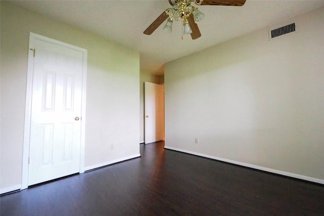5 Tiffany Sq, Sugar Land, TX 77478 - unfurnished room featuring dark wood-style floors and ceiling fan