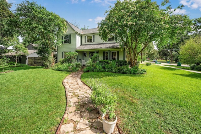 802 Lamonte, Houston, TX 77018 - view of front facade featuring a front lawn