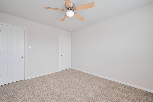 23607 Acerola Tree Ct, Katy, TX 77493 - carpeted empty room featuring baseboards and a ceiling fan