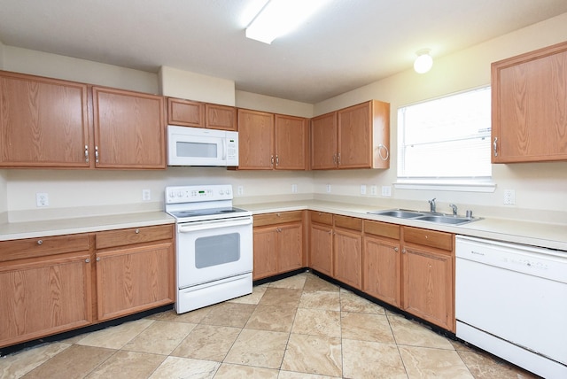 19727 Hon Ct, Katy, TX 77449 - kitchen with white appliances and light countertops
