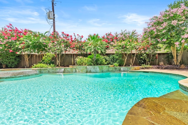 3602 Vashon Ln, Spring, TX 77388 - view of swimming pool with a fenced backyard