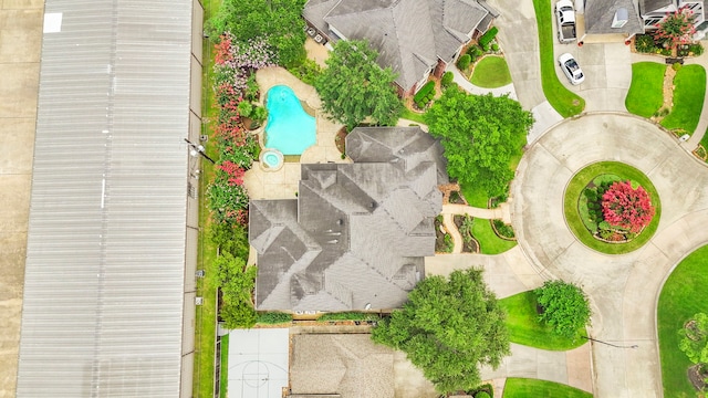 3602 Vashon Ln, Spring, TX 77388 - bird's eye view of a pool