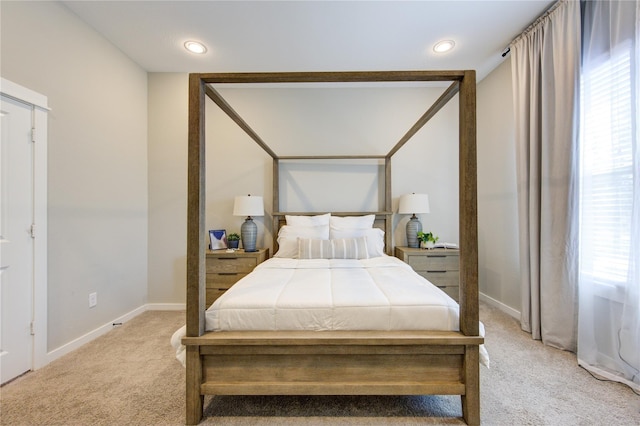 320 Parker Willow Ln, Houston, TX 77076 - bedroom featuring light colored carpet and recessed lighting