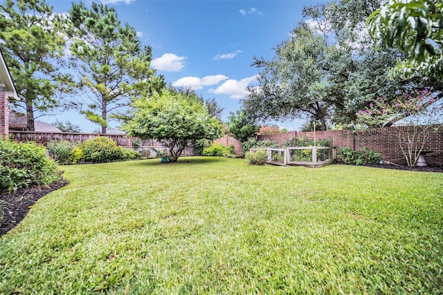 5531 Cherish Trl, Katy, TX 77494 - fenced backyard with a vegetable garden