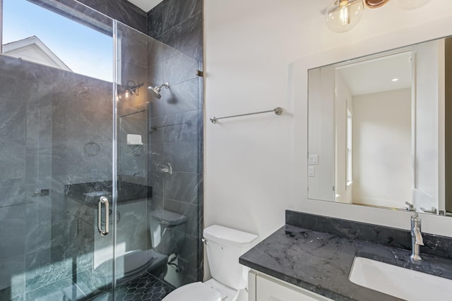 1023 Grovewood Ln, Houston, TX 77008 - bathroom with vanity and a stall shower