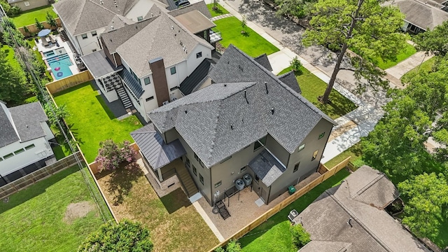 1023 Grovewood Ln, Houston, TX 77008 - aerial view of residential area