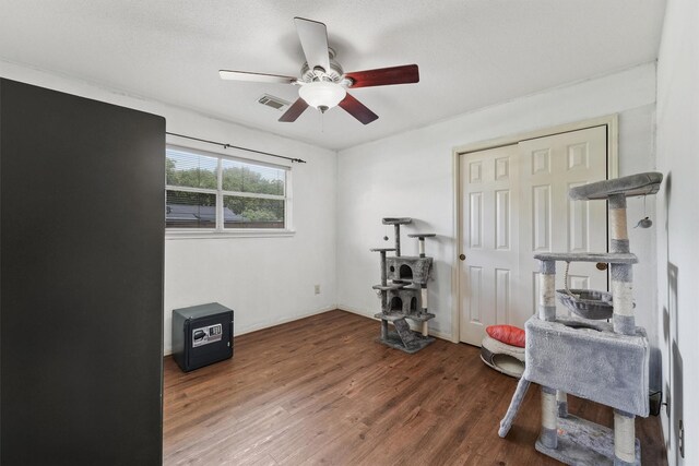 17010 Cypress Knee Dr, Cypress, TX 77429 - office space with wood finished floors and a ceiling fan