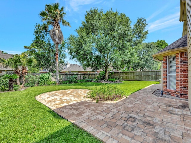 1227 Redwood Bough Ln, Houston, TX 77062 - fenced backyard featuring a patio