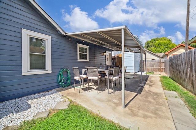 1115 Alber St, Houston, TX 77009 - fenced backyard with a patio area and outdoor dining space