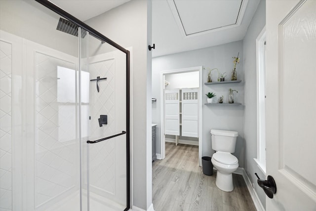 1115 Alber St, Houston, TX 77009 - full bath featuring wood finished floors and a stall shower
