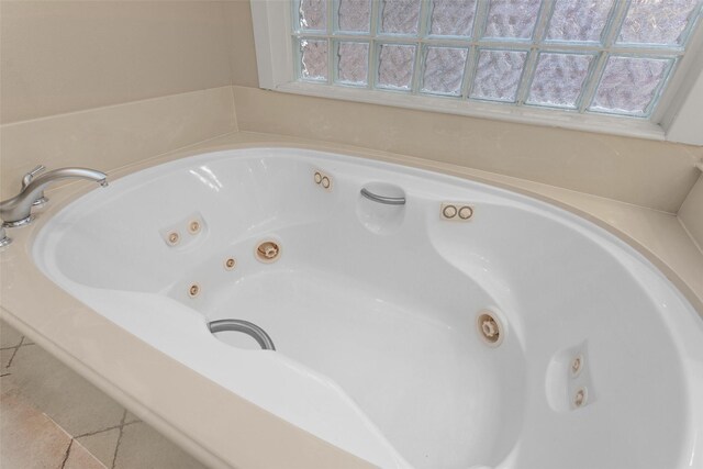 6616 Queensclub Dr, Houston, TX 77069 - full bathroom featuring a tub with jets and tile patterned flooring