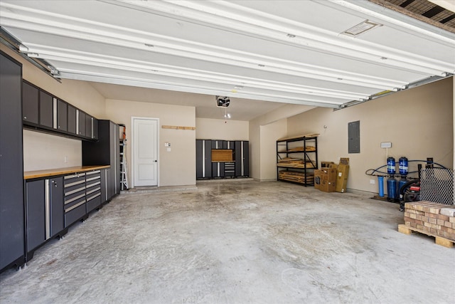 4906 Lodge Lake Dr, Fulshear, TX 77441 - garage with a garage door opener and electric panel