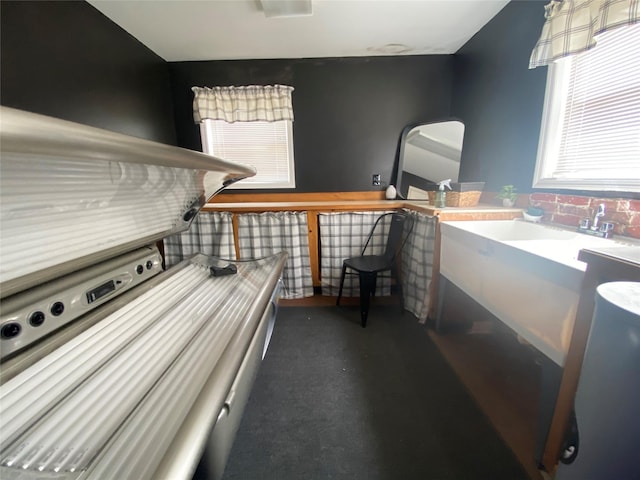 312 Spring, Washington, GA 30673 - miscellaneous room featuring dark colored carpet