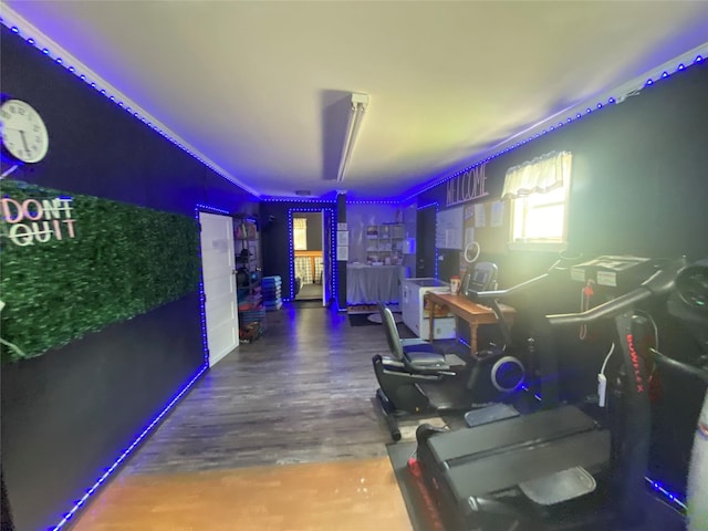 312 Spring, Washington, GA 30673 - recreation room with wood finished floors