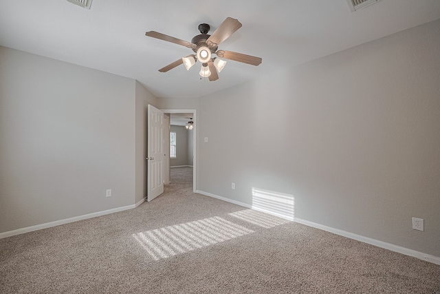 9714 Angleside Ln, Sugar Land, TX 77498 - unfurnished room featuring a ceiling fan and light colored carpet