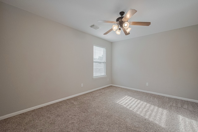 9714 Angleside Ln, Sugar Land, TX 77498 - empty room with a ceiling fan and carpet flooring