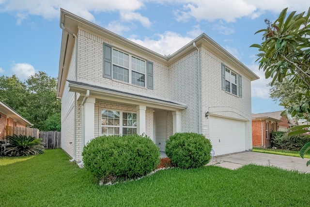 9714 Angleside Ln, Sugar Land, TX 77498 - view of front of property featuring a garage, driveway, and brick siding