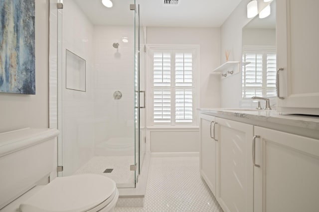 2200 Potomac Dr, Houston, TX 77057 - full bath with a shower stall, healthy amount of natural light, and vanity