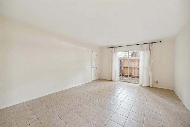 4040 San Felipe St Unit 135, Houston, TX 77027 - unfurnished room with light tile patterned flooring and ornamental molding