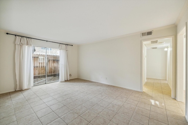 4040 San Felipe St Unit 135, Houston, TX 77027 - unfurnished room with light tile patterned floors and ornamental molding