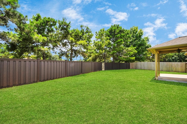 30041 Willow Walk Ln, Brookshire, TX 77423 - fenced backyard featuring a patio area