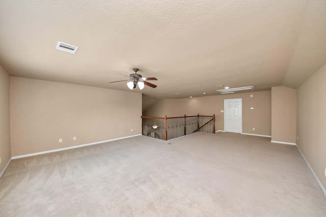 30041 Willow Walk Ln, Brookshire, TX 77423 - empty room featuring attic access, light carpet, and ceiling fan