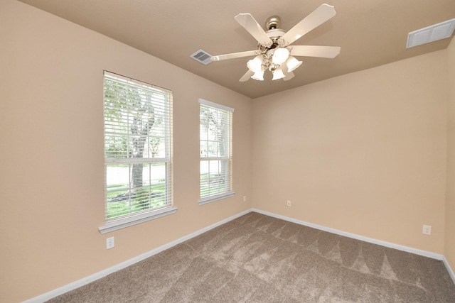 30041 Willow Walk Ln, Brookshire, TX 77423 - empty room with carpet floors and ceiling fan
