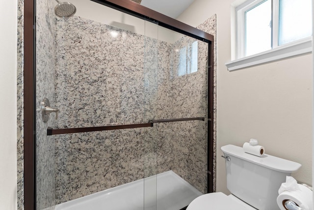 3527 Acorn Way Ln, Spring, TX 77389 - full bathroom with toilet and a shower stall