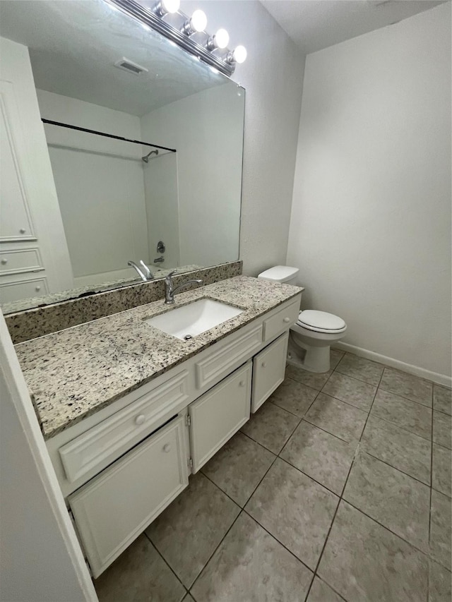 4202 Boone Rd, Houston, TX 77072 - full bathroom featuring vanity, tile patterned floors, and a shower
