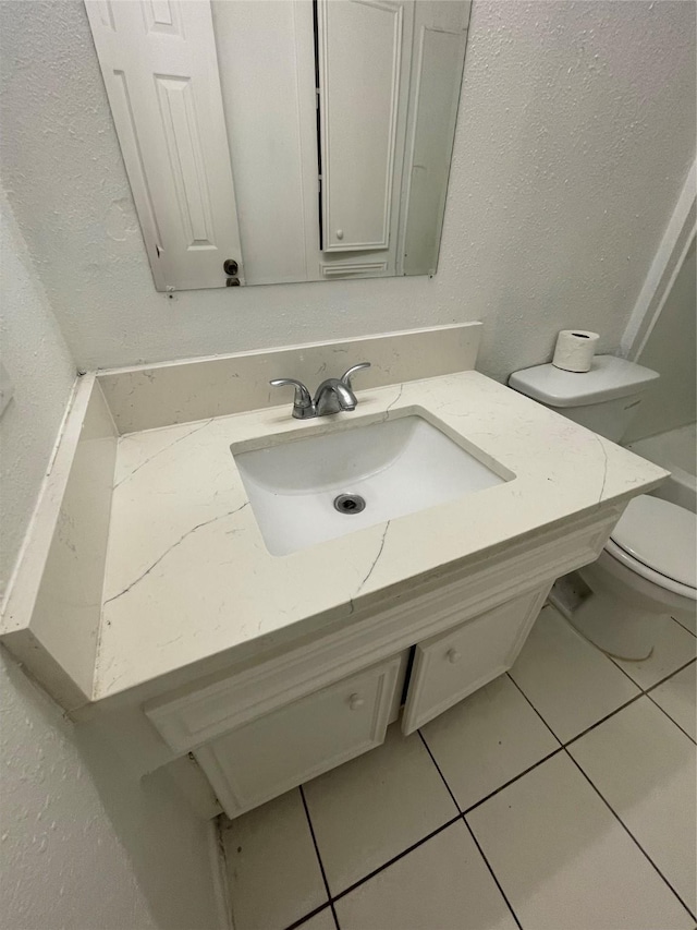 4202 Boone Rd, Houston, TX 77072 - bathroom with vanity and tile patterned flooring