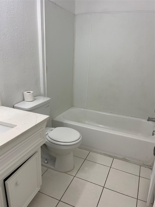 4202 Boone Rd, Houston, TX 77072 - bathroom featuring vanity, tile patterned flooring, and washtub / shower combination