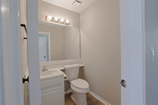 15918 Pinyon Creek Dr, Houston, TX 77095 - half bathroom with vanity and toilet
