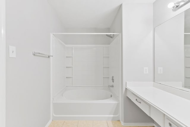 1611 Hade Meadow Ln, Houston, TX 77073 - full bath featuring tile patterned flooring, vanity, and tub / shower combination