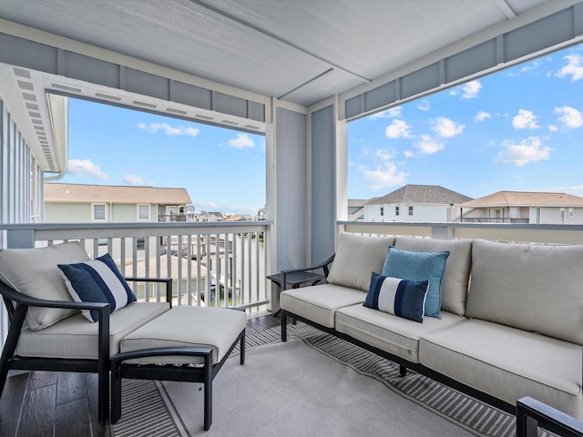 441 Jeanie Lynne Cir, Galveston, TX 77554 - balcony featuring an outdoor hangout area