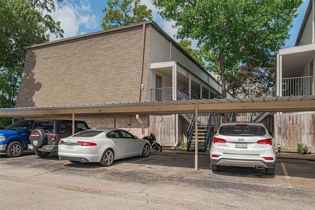 12633 Memorial Dr Unit 250, Houston, TX 77024 - covered parking lot with stairs