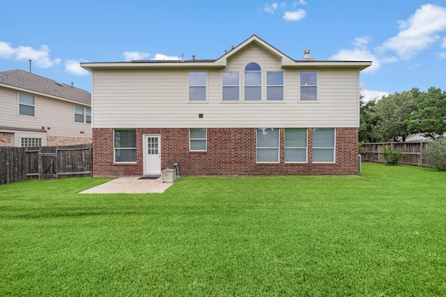 15026 Grape Orchard Ct, Cypress, TX 77433 - rear view of house with a patio area, brick siding, and a fenced backyard