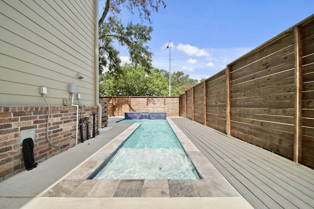 1148 Du Barry Ln, Houston, TX 77018 - view of swimming pool featuring a fenced backyard