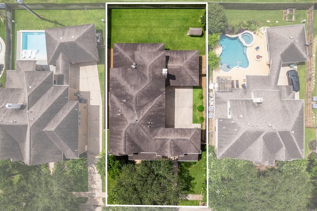 10522 Ginger Gln, Missouri City, TX 77459 - aerial view of property's location with property boundaries highlighted