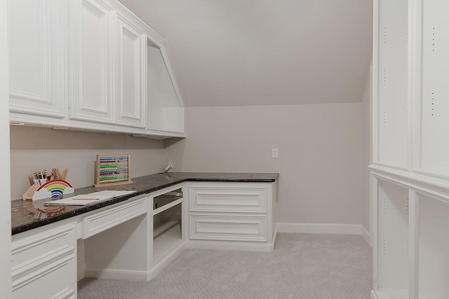 303 S Silvershire Cir, The Woodlands, TX 77381 - unfurnished office with light colored carpet and vaulted ceiling